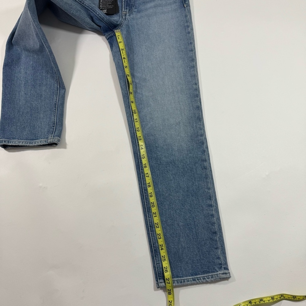 New Paige Sarah High Waist Ankle Straight Leg Jeans Magnifique - Picture 9 of 11